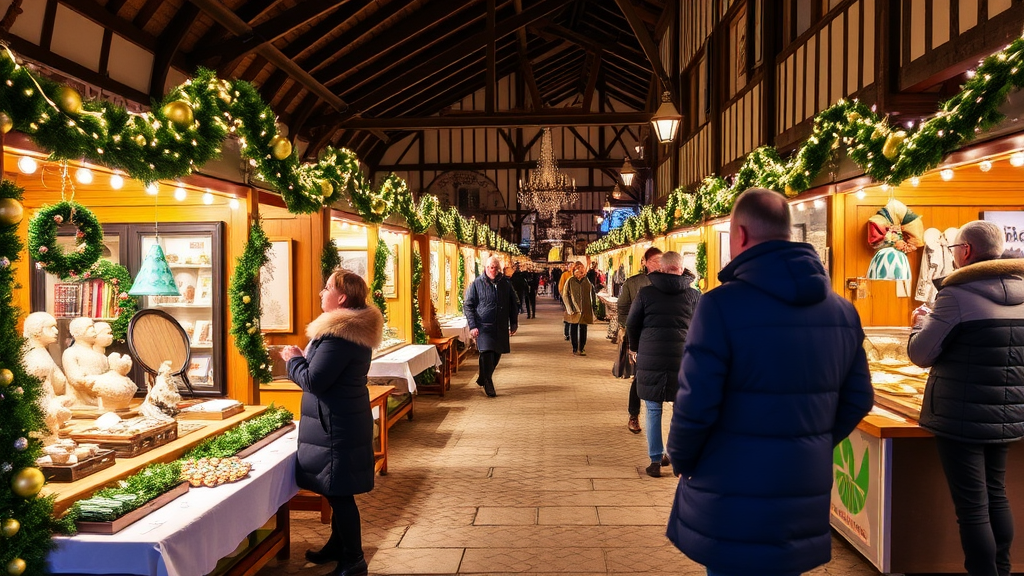 Besuch des Weihnachtsmarktes Kaiserweihnacht am Bergisel mit festlich dekorierten Ständen, Tiroler Kunsthandwerk und Familienaktivitäten in historischer Kulisse.